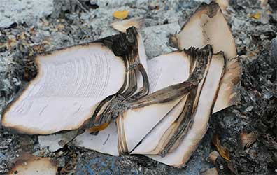 Burning books